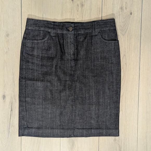 J. Crew Denim skirt dark blue size 4 - Picture 2 of 9